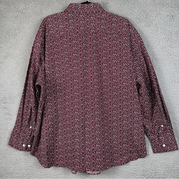 Bonobos Shirt Mens 19x33 Red Jetsetter Stretch Prominent Fit Preppy Office Y2K - Picture 3 of 12